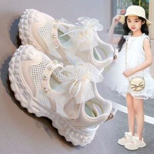 Girls stylish white shoes